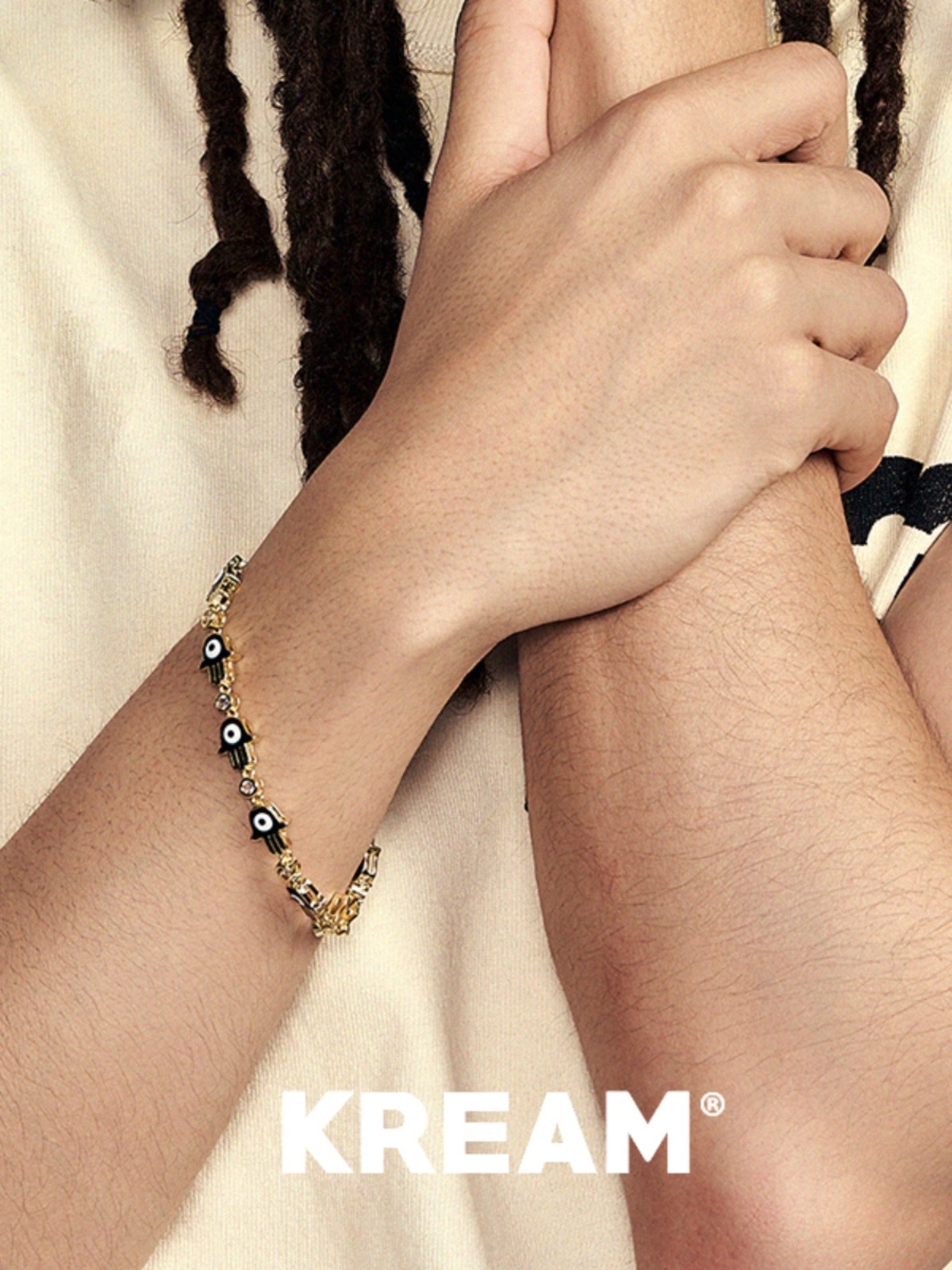 KREAM 多巴胺 彩色 法蒂瑪之手 十字 滴膠手鍊