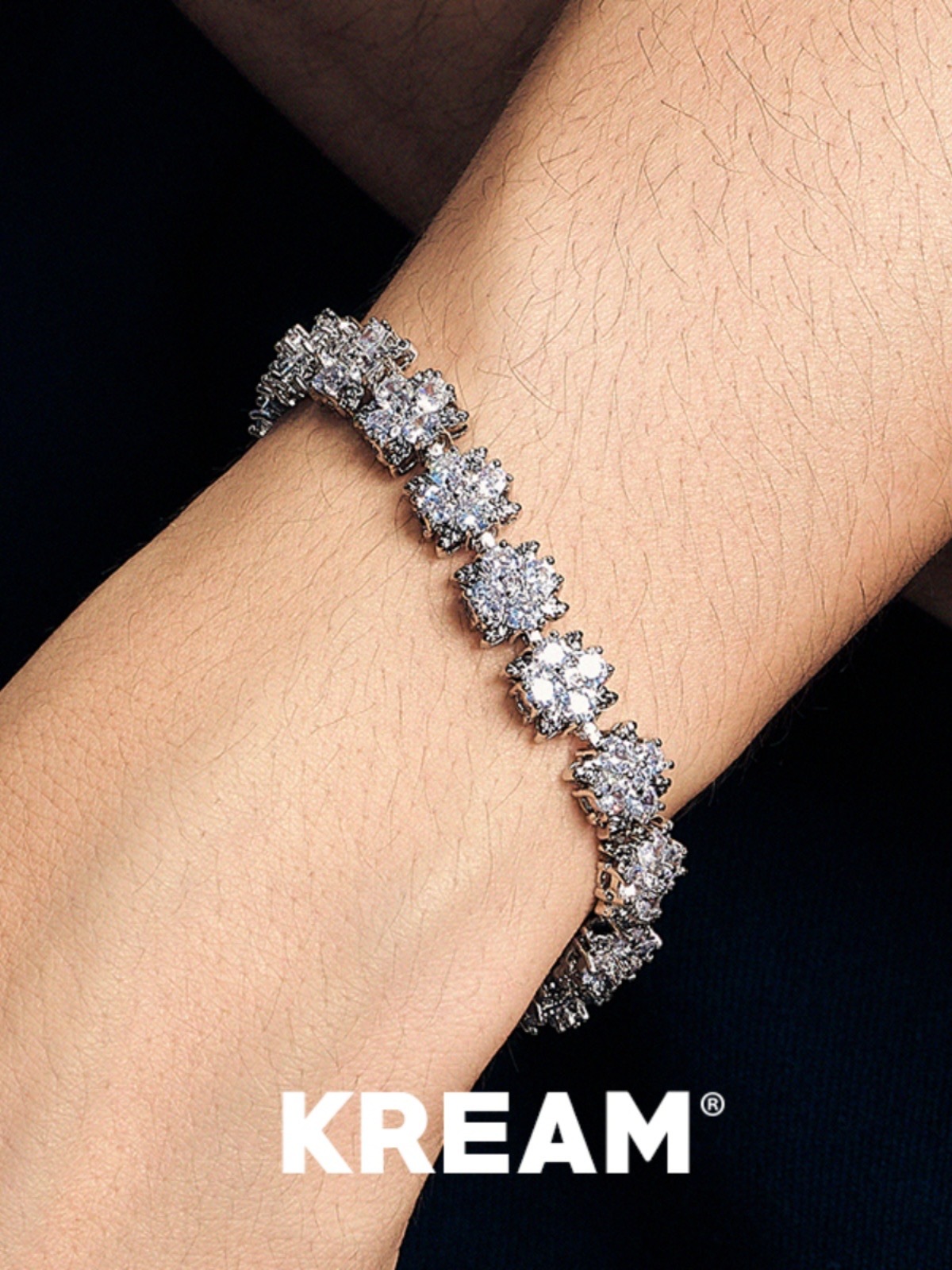 KREAM 雪花 滿鑽 手鍊