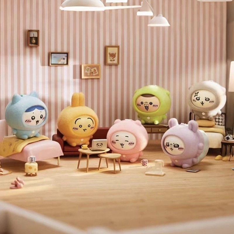 Chiikawa 吉伊卡哇 ちいかわ 塘膠臉 換臉 毛絨 睡衣系列 吊飾 掛件 盲盒