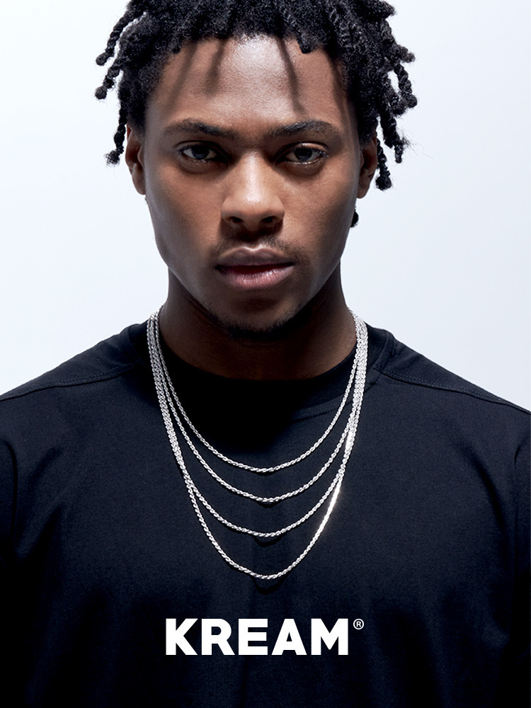 KREAM  純銀 白金 麻花 項鍊