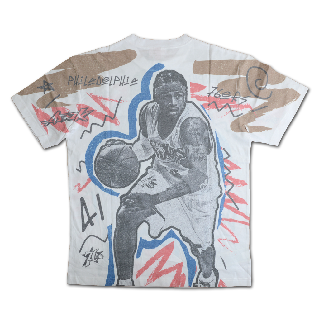 Mitchell & Ness 費城76人隊 Allen Iverson Showstopper 熱昇華轉印 T-Shirt