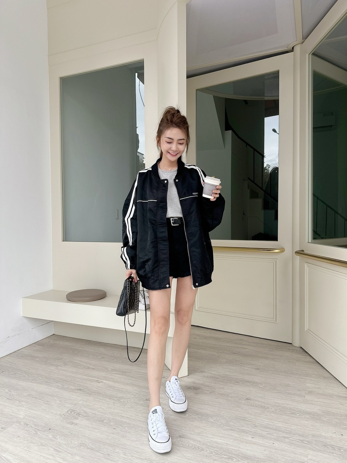 【預購】🔥02.26春夏新品］🤍闆娘自留款］🇰🇷正韓超質感休閒寬鬆飛行外套（黑色/兩色）