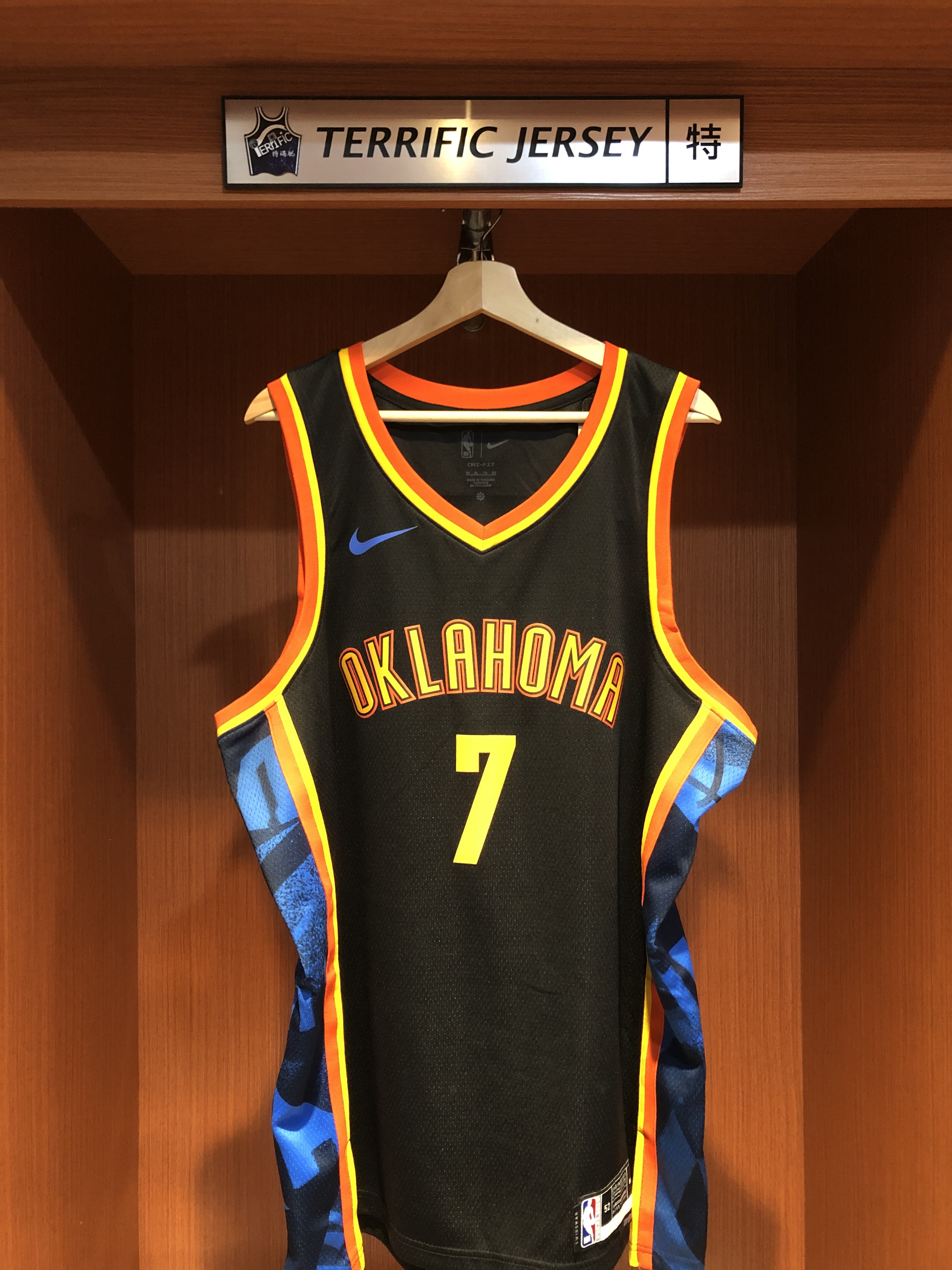 NBA球衣 Chet Holmgren 奧克拉荷馬雷霆城市 City Nike Swingman 球迷版 熱轉印 全新