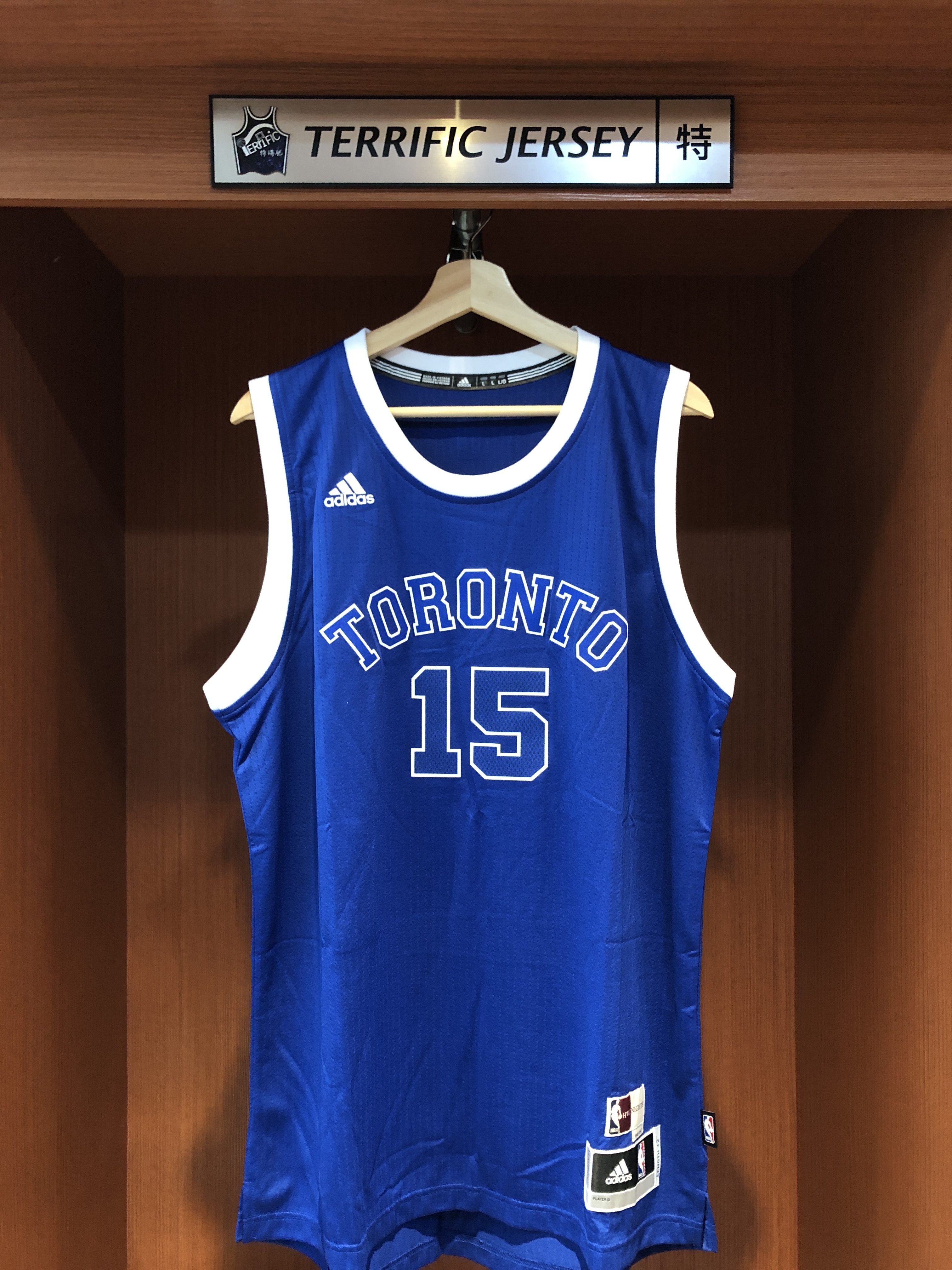 NBA球衣 Vince Carter 多倫多暴龍復古藍 Adidas Swingman 球迷版 熱轉印 全新 加拿大限定