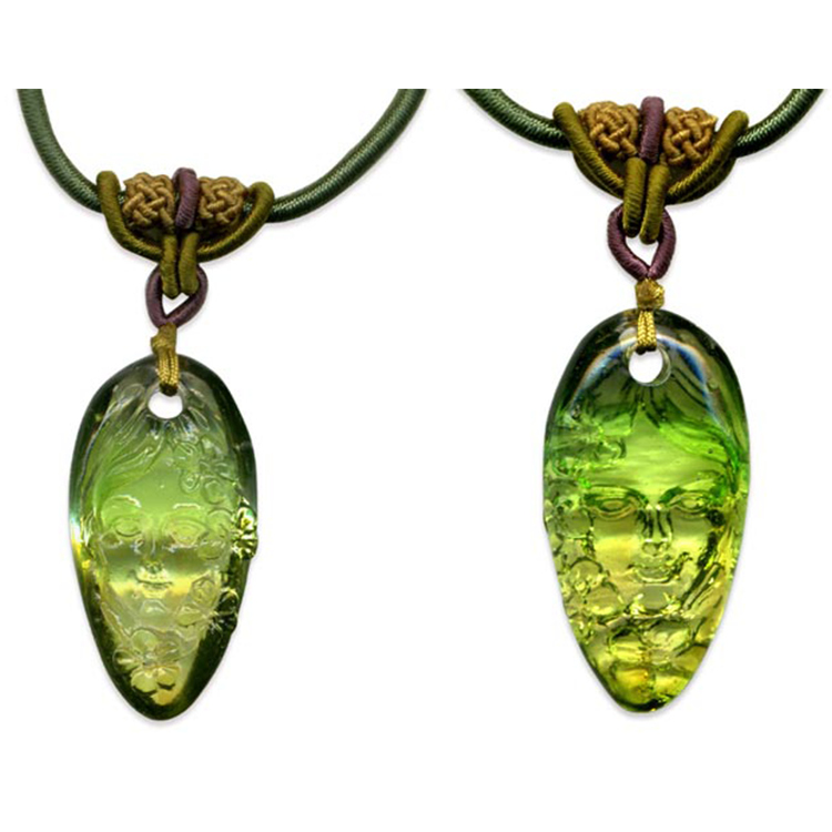 鹿港窯水晶琉璃|少女情懷項鍊 純真柔美幸福相伴開運納福