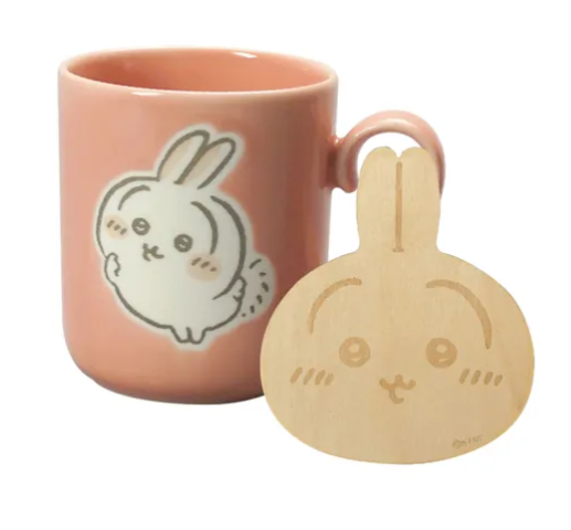 日本chiikawa瓦杯連天然木杯墊 (非日本製)