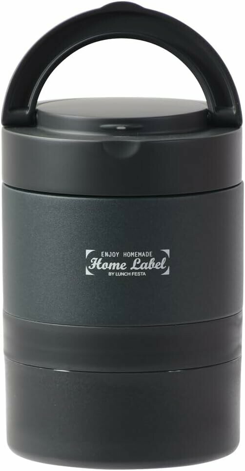 日本Pearl Life不銹鋼保溫飯壺(黑)850ML (非日本製)