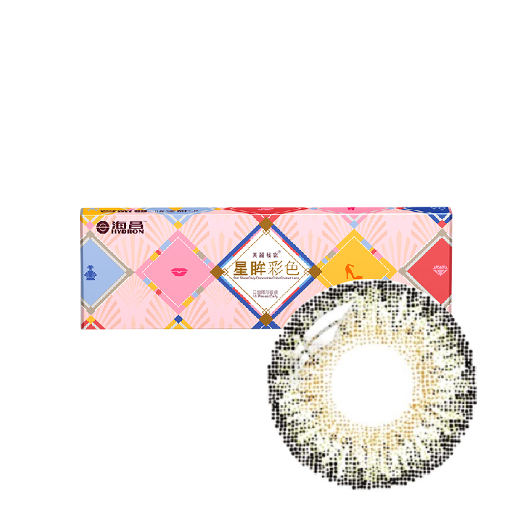 海昌心機彩色日拋心機抹茶(10片）