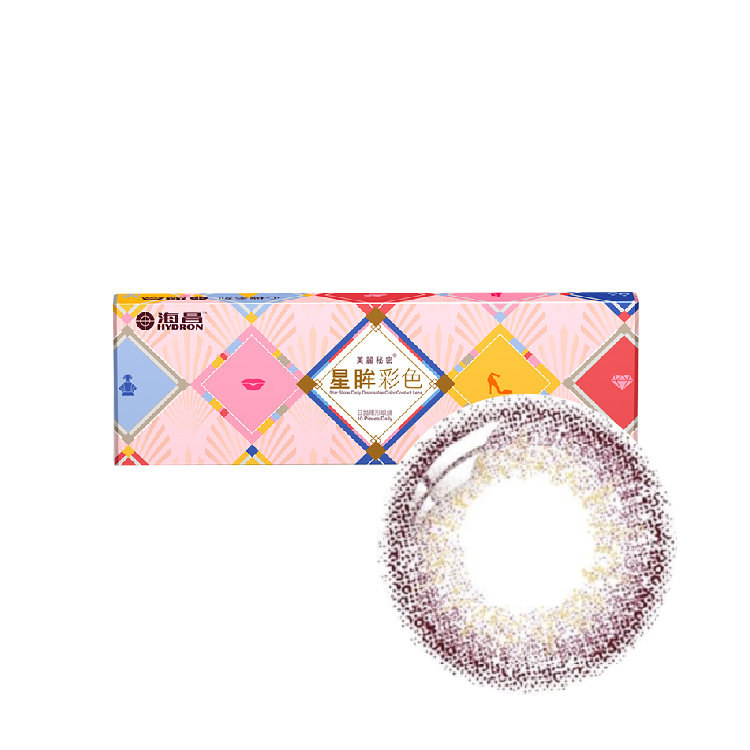 海昌心機彩色日拋心機杏桃 (10片）