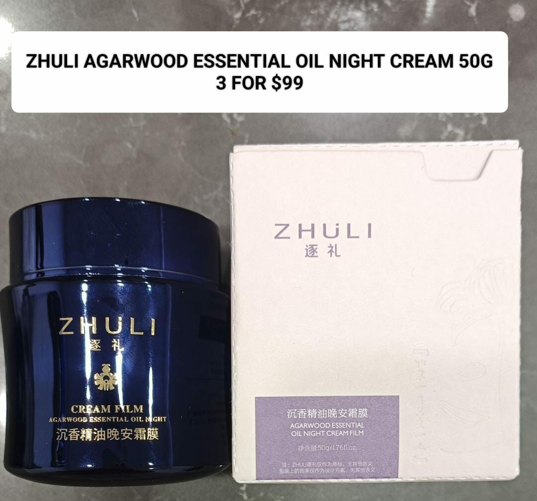 3 ZHULI AGARWOOD ESSENTIAL OIL NIGHT CREAM