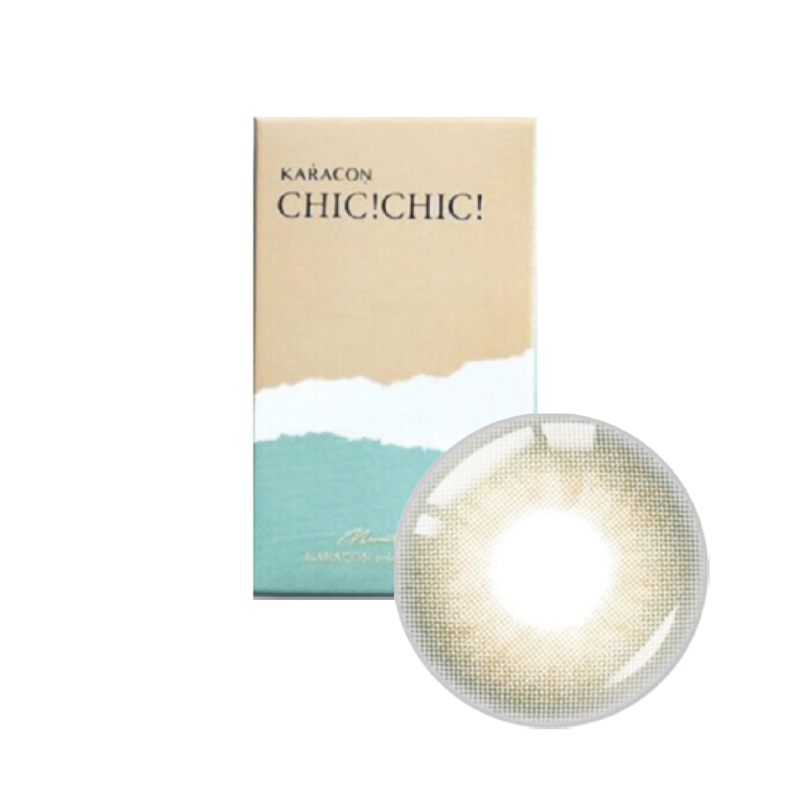 卡拉瞳chicolor彩色月拋金沙棕(1片)