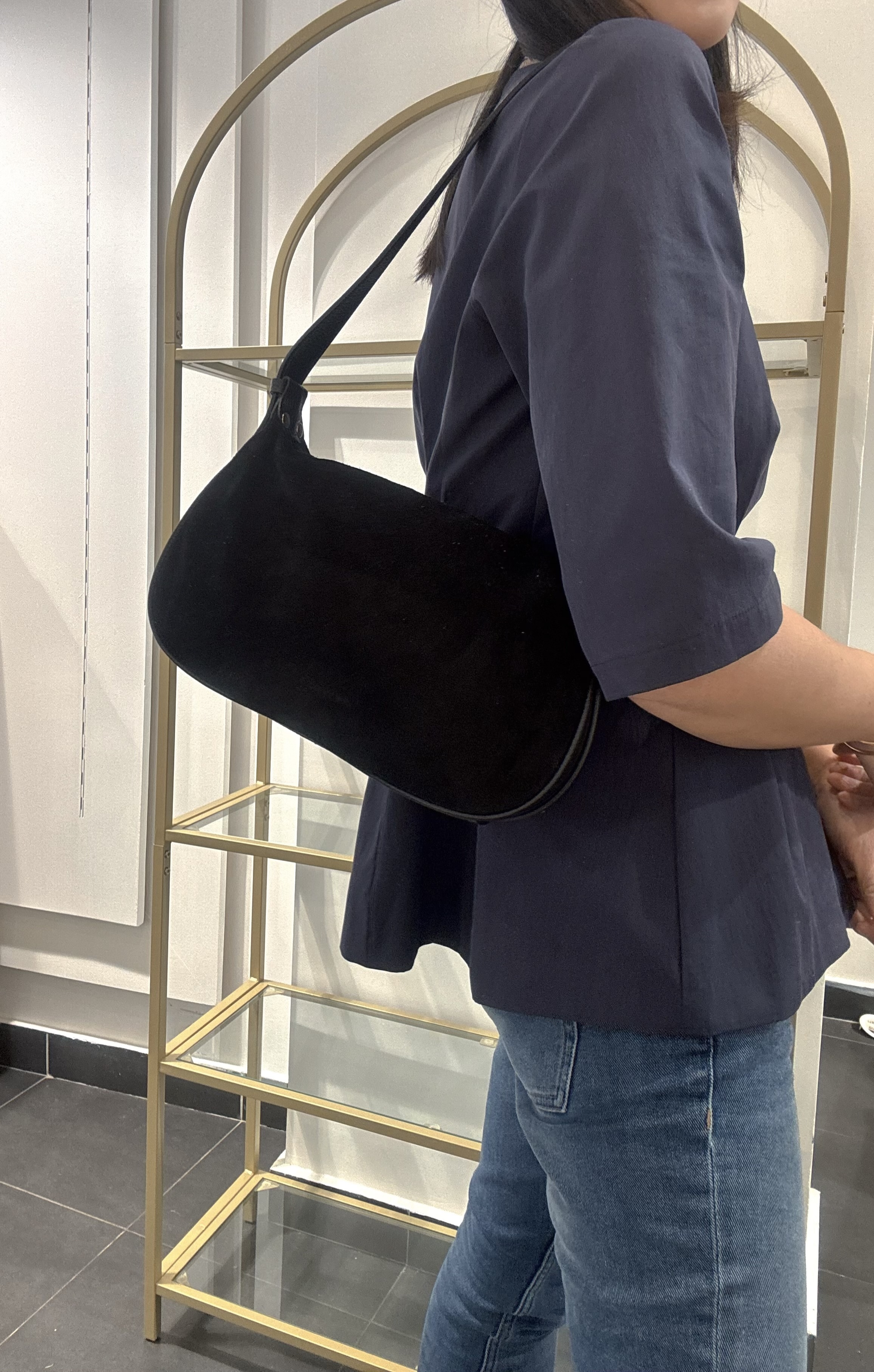 Cherry Paris Leather AMICIE SUEDE 4159 Black 黑色