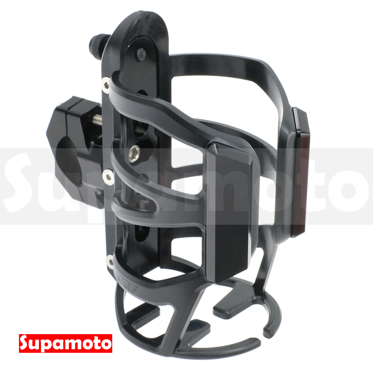 -Supamoto- 鋁合金飲料架—L (水壺/水杯架/咖啡杯/手搖飲/寶特瓶/檔車/保桿/車把)