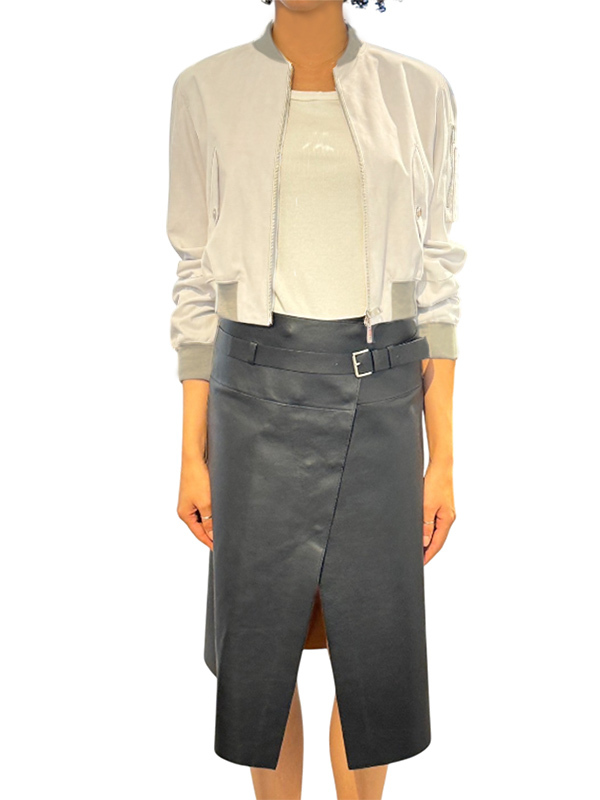 DESA 1972 麂皮拉鍊夾克外套(淺灰)