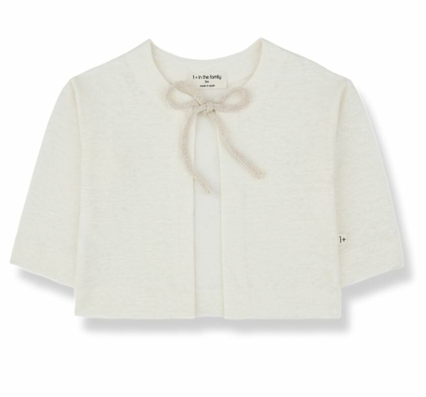 1+ in the family 綁結薄外套 IRIA off-white