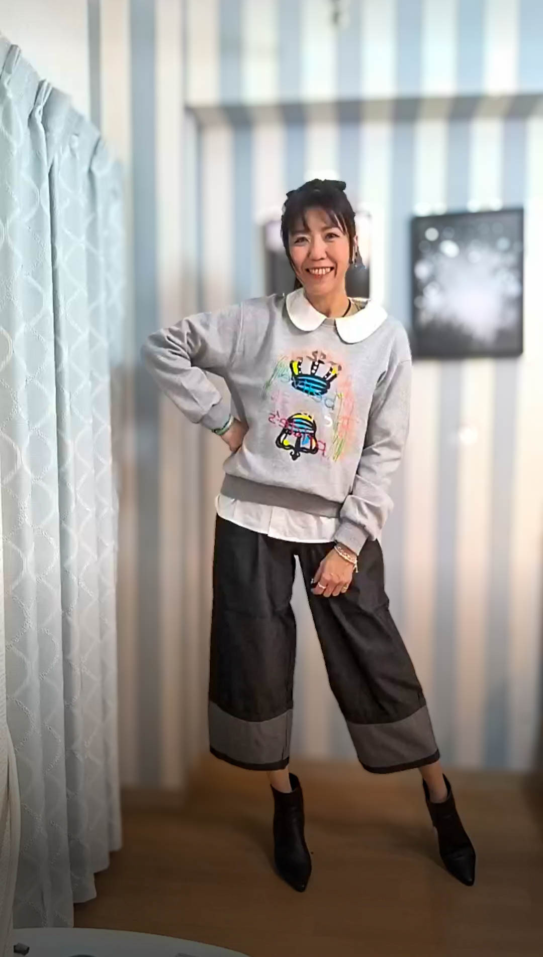 J005 RM359 ▶️牛仔七分褲 👉W:64-108cm H:116cm L:87cm👈