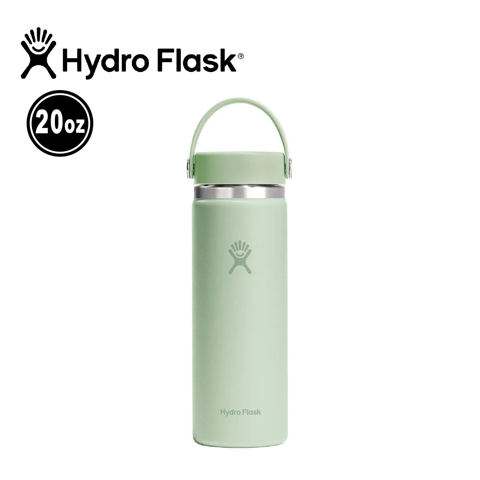 Hydro Flask 美國 20oz/591ml 寬口真空保溫鋼瓶 (蘆薈綠) 52HFW20CTS338