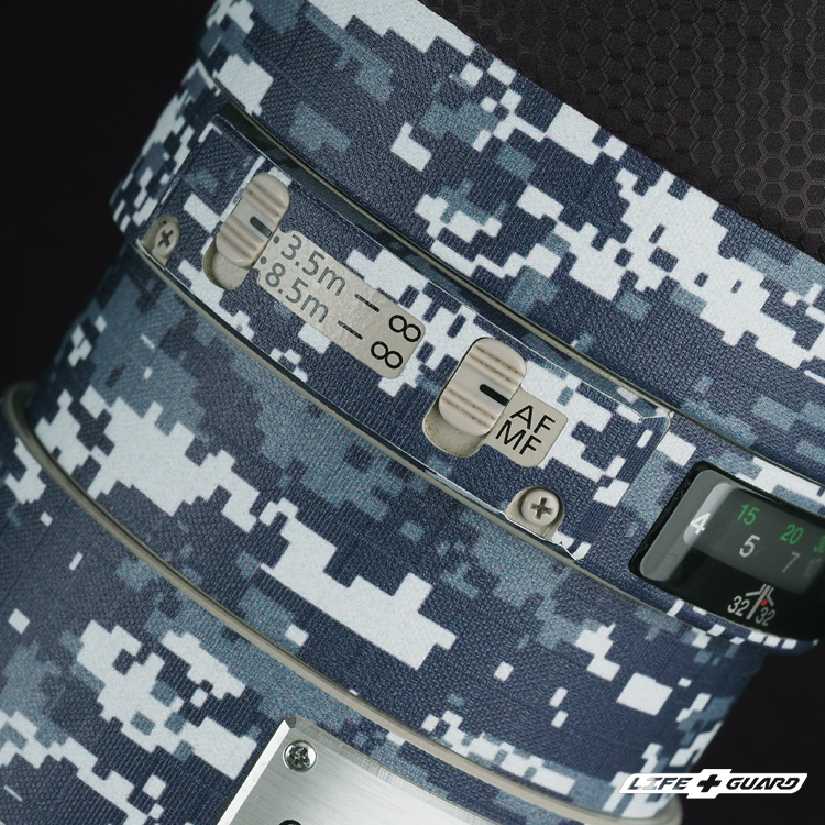 LIFE+GUARD 設計風格，數位迷彩質感貼膜特寫