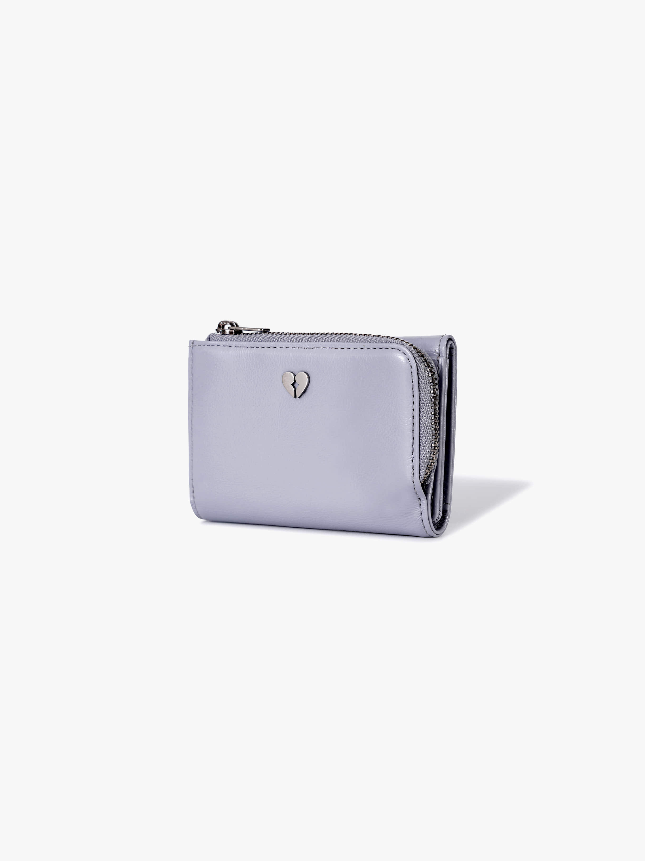 fennec - HEARTY ZIPPER WALLET (MISTY LAVENDER)