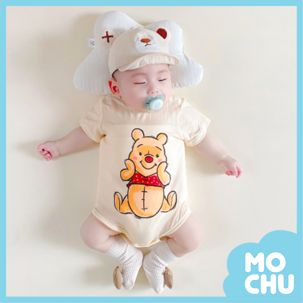 插畫維尼短袖連身衣