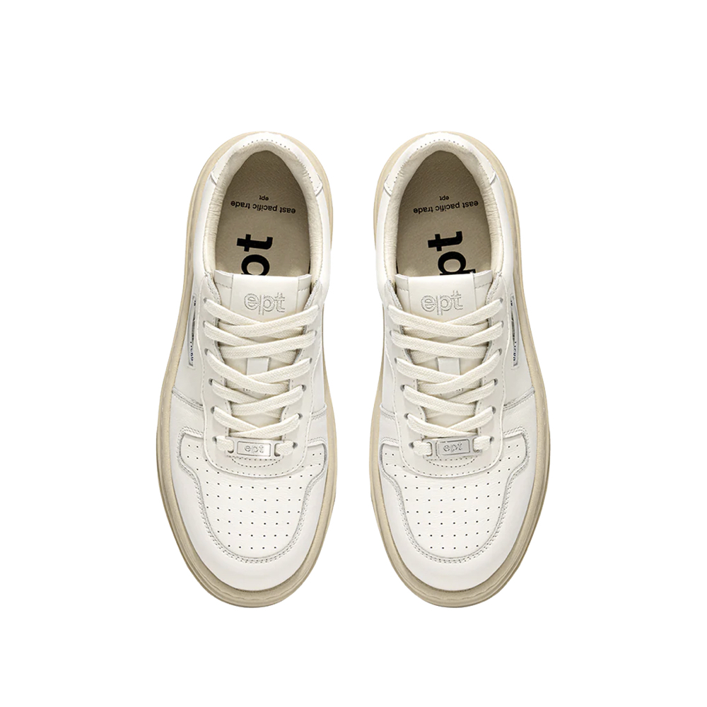 Ept Court 復古鞋 米白奶油 厚底 滑板鞋 休閒鞋 EP3FW1CH08001