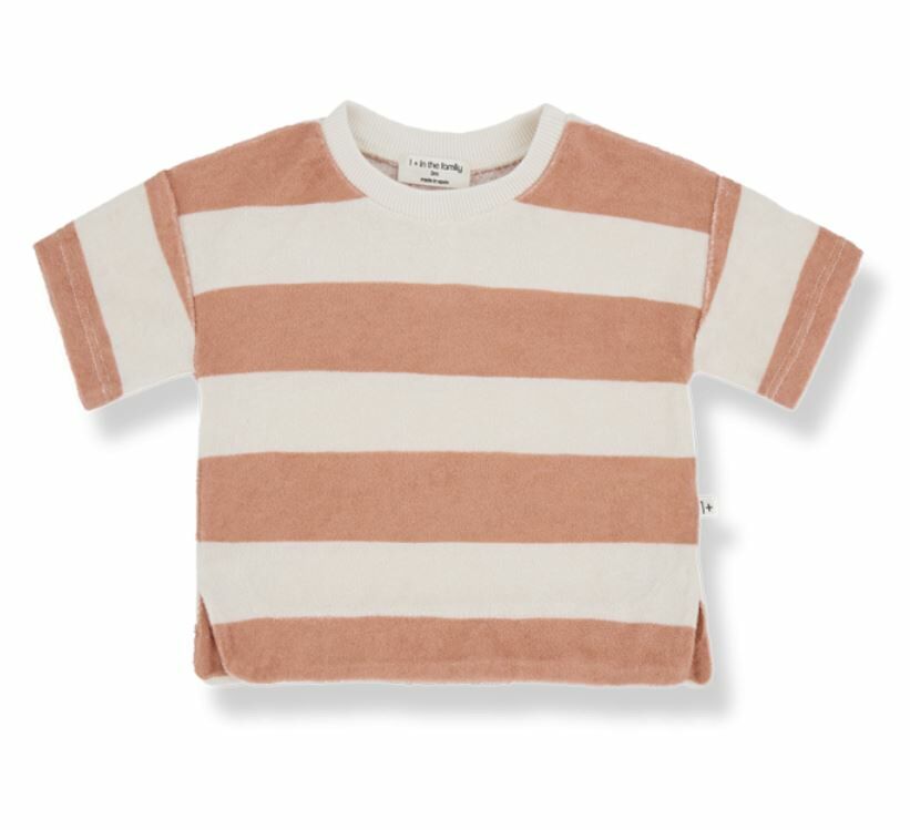 1+ in the family 毛圈布條紋上衣 RICARDO coral