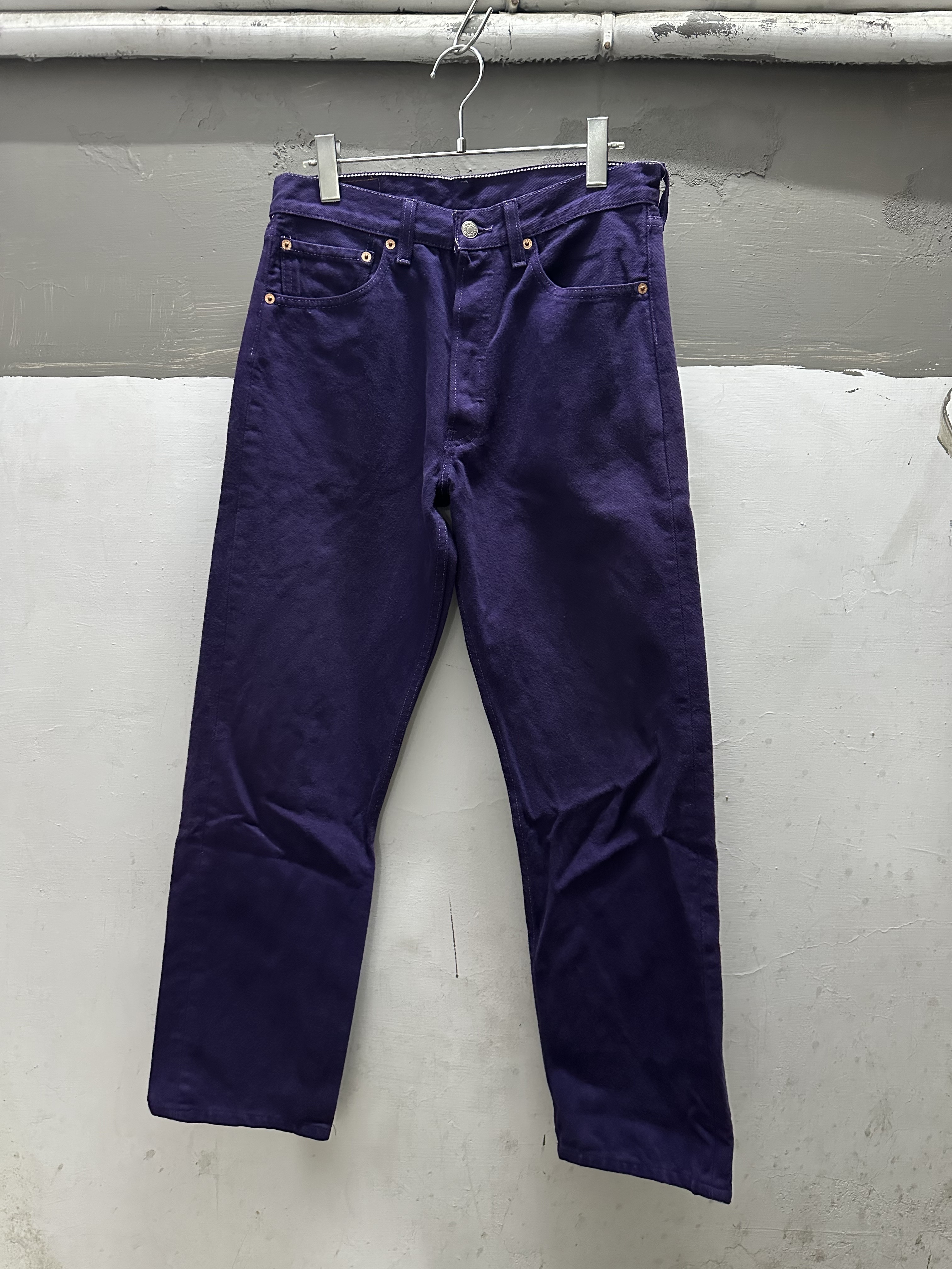 90’s LEVI’S 501 Purple Denim Jeans Made in USA