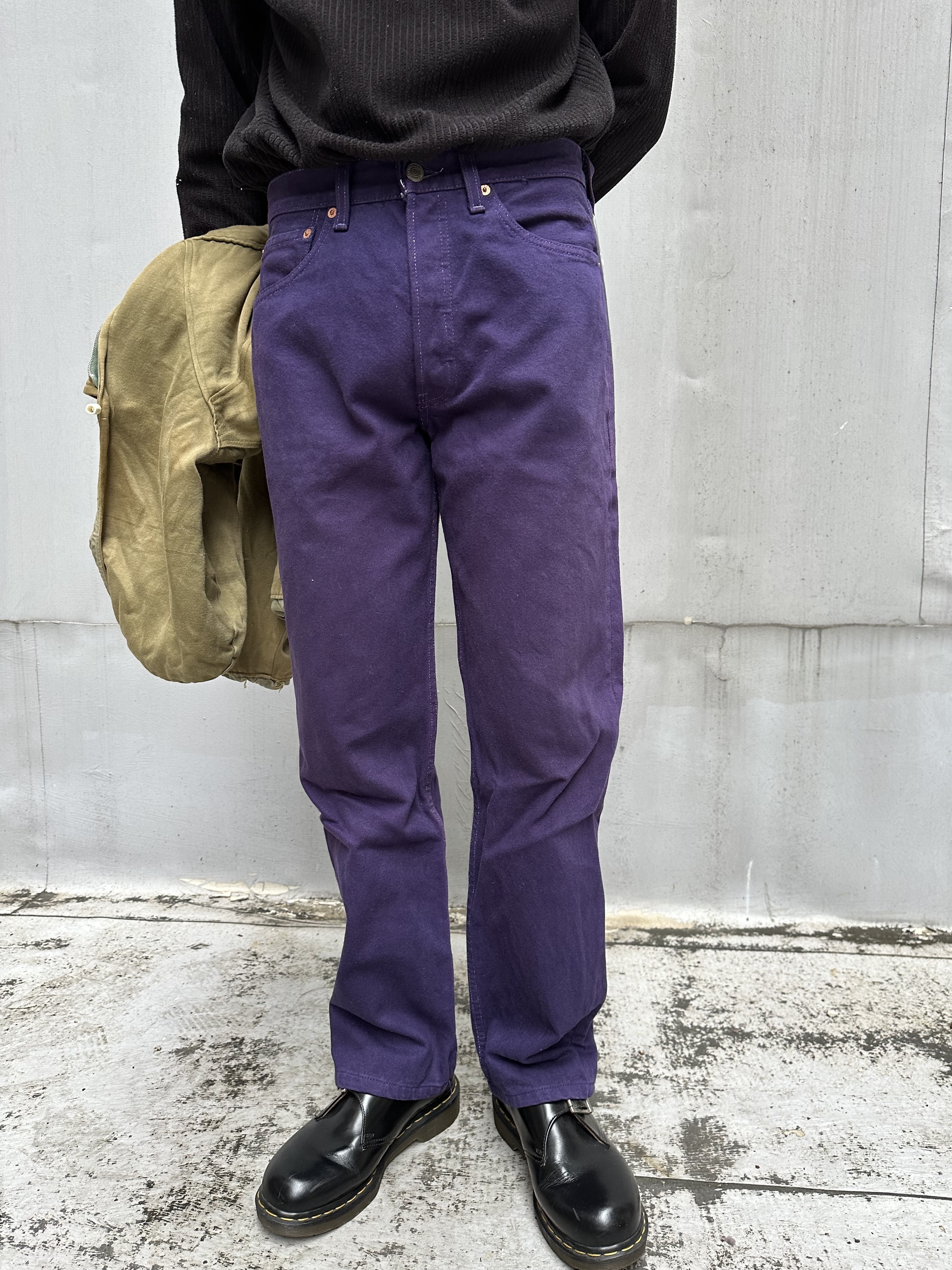 90’s LEVI’S 501 Purple Denim Jeans Made in USA