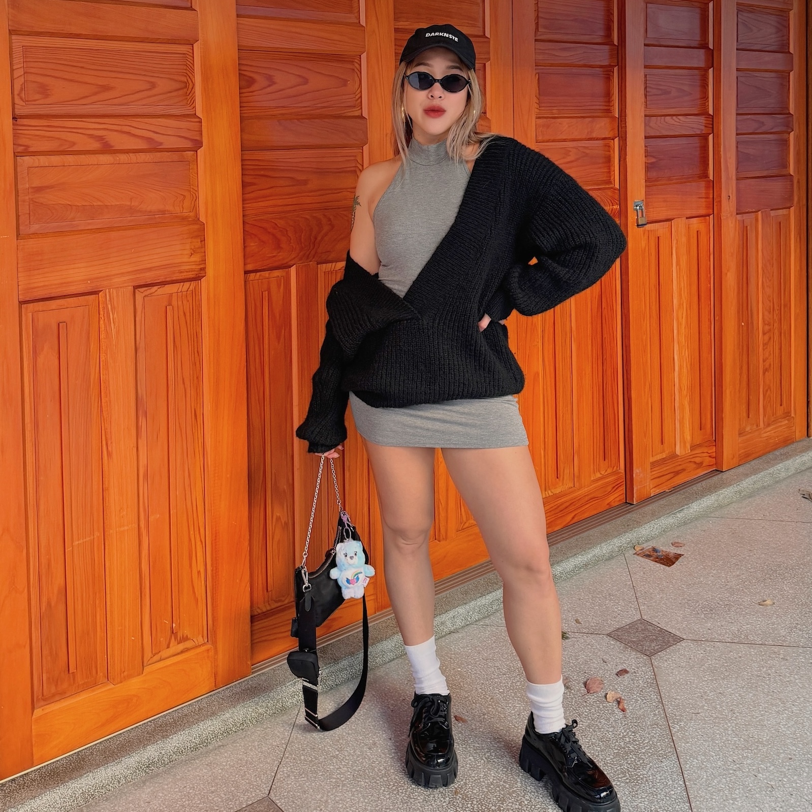 英倫感🗼慵懶毛衣洋裝套裝