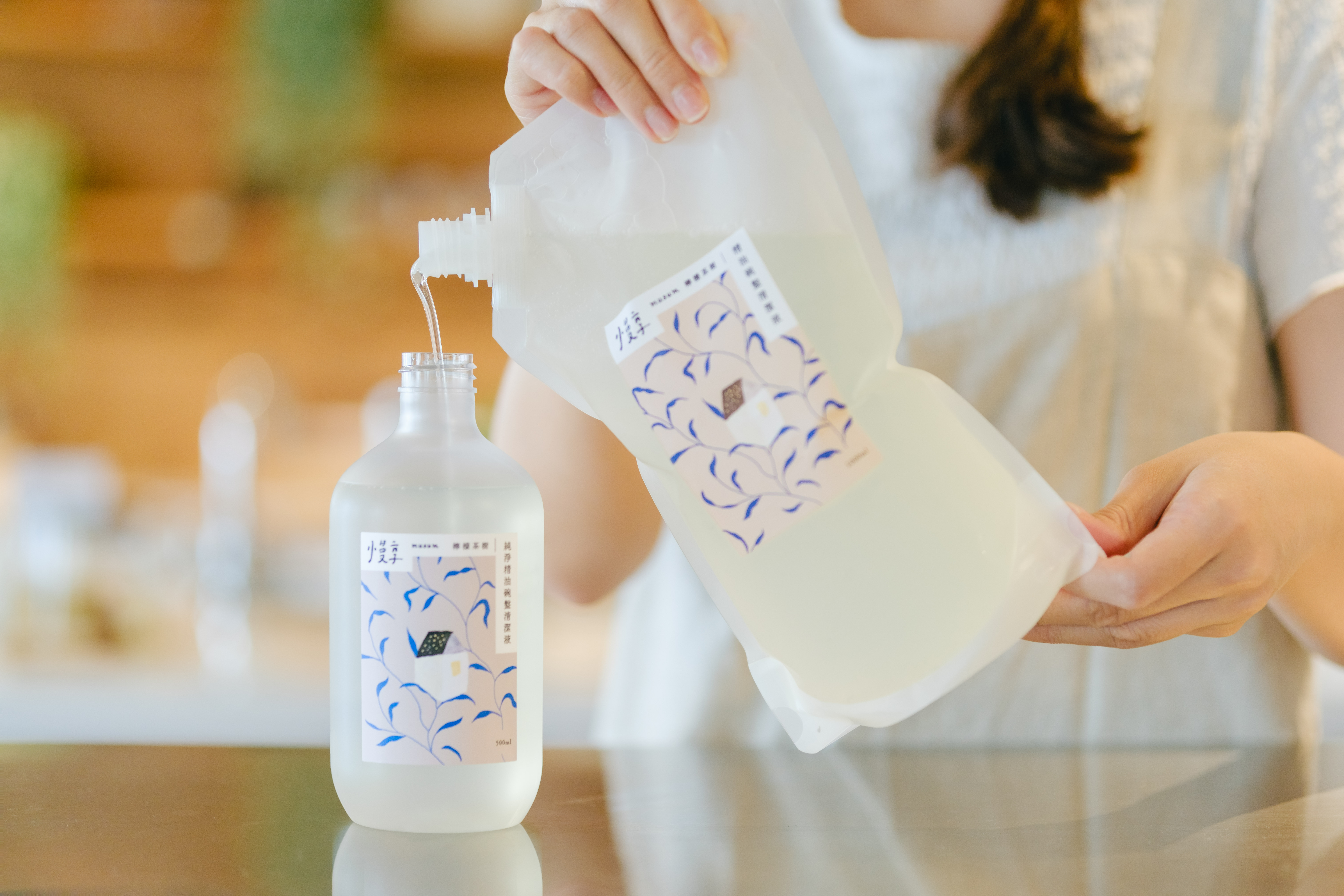 musum慢享天然洗碗精｜純淨精油碗盤清潔液補充包1000ML