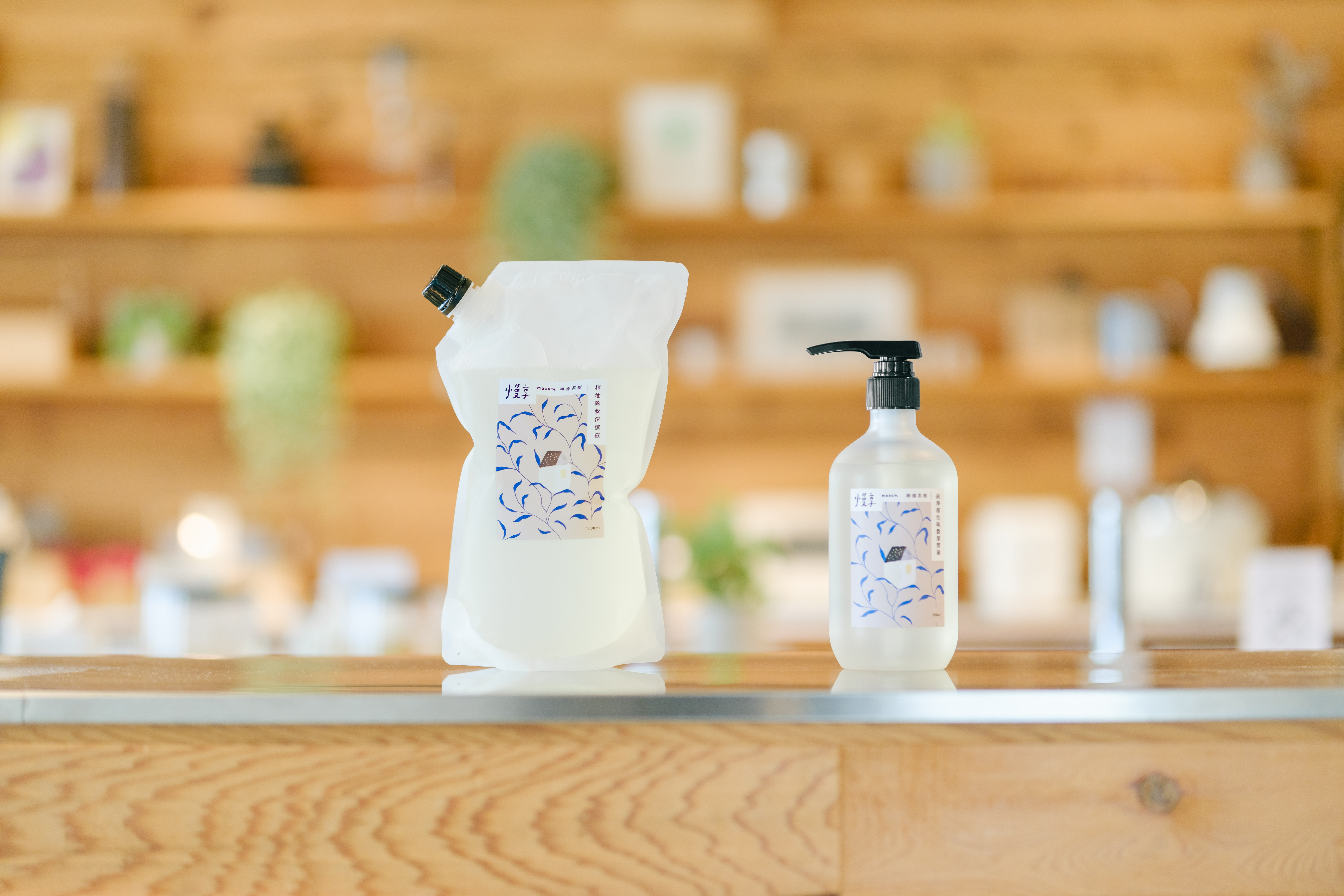 musum慢享天然洗碗精｜純淨精油碗盤清潔液補充包1000ML