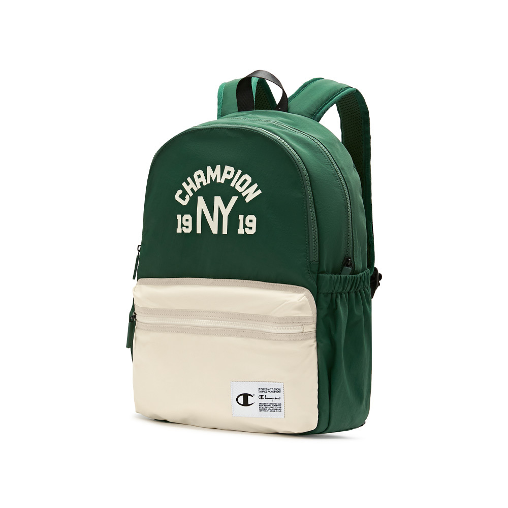 中性-學院風印花雙夾層後背包-綠色（U5AACPU01N1）