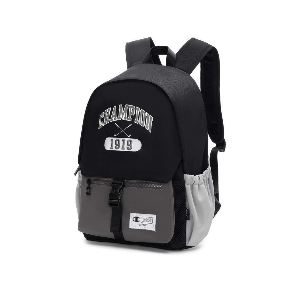 中性-C-LIFE 學院風多工收納後背包-黑灰色（U5AACPU07U1）