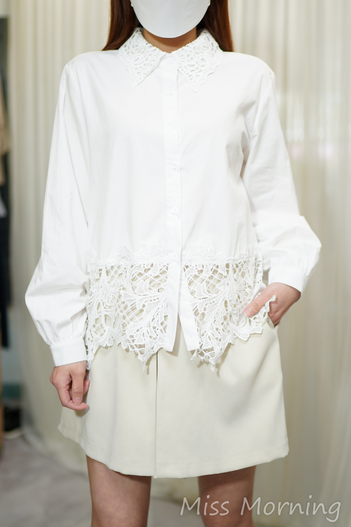 極美通花邊上衣(14440)