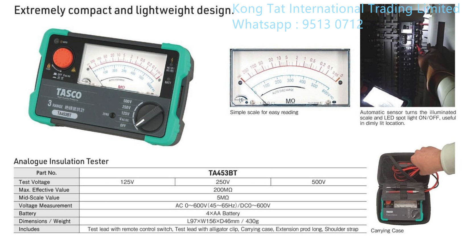 TASCO TA453BT 他錶 萬用電錶