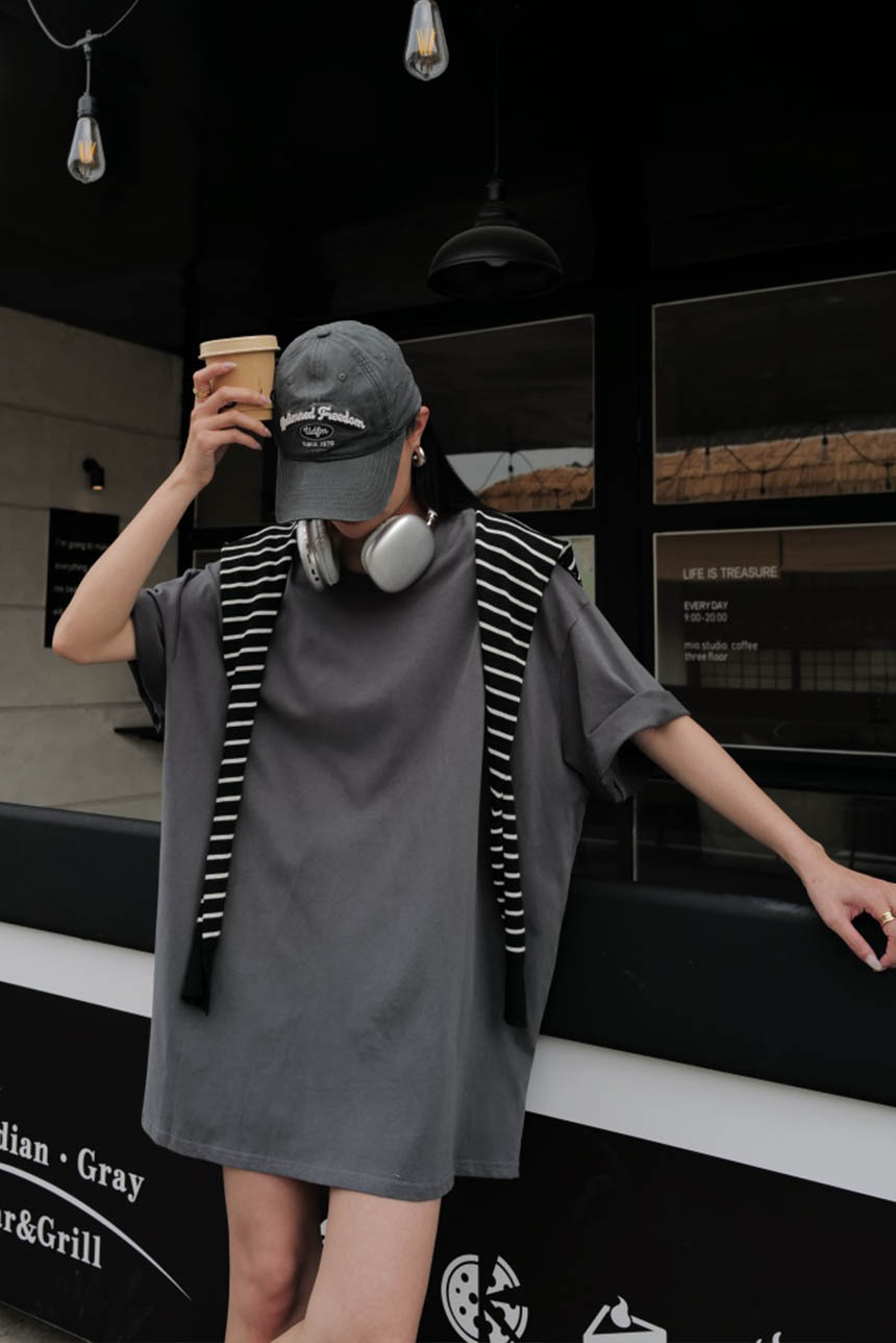 厚磅羊絨素面寬版男友上衣*4色