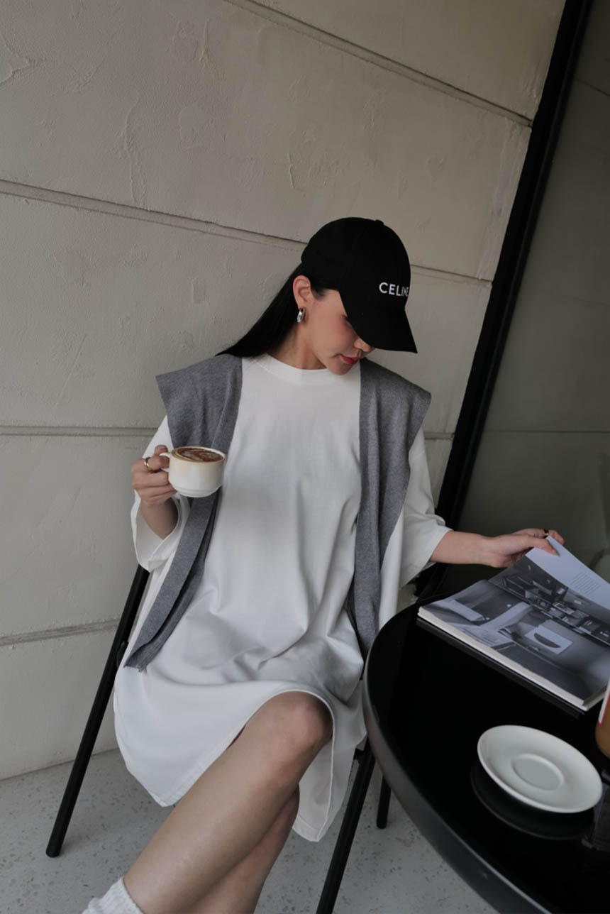 厚磅羊絨素面寬版男友上衣*4色