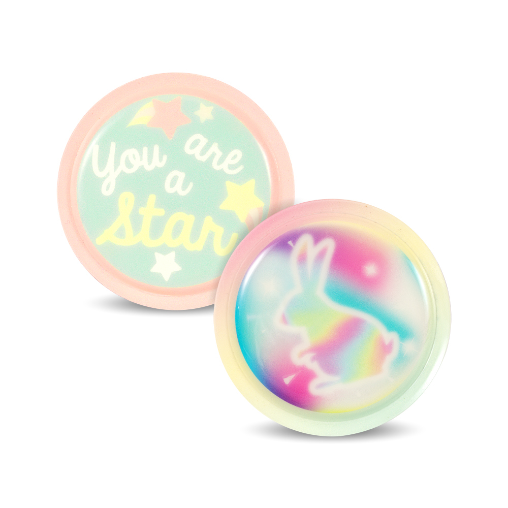 替換式魔鬼氈徽章(2入)-小兔樂園