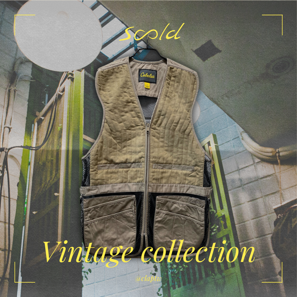 Cabela’s 經典多口袋狩獵背心｜麂皮絨拼接款