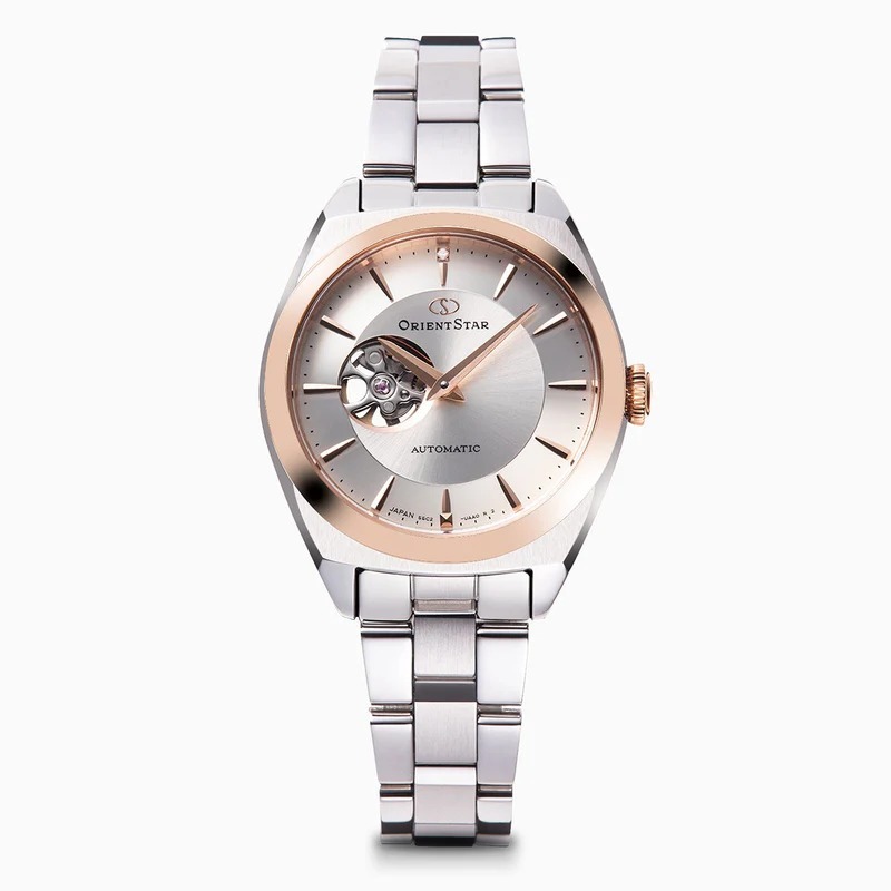 Orient Star 東方之星 Automatic Watch Semi-skeleton, Mechanical, Made in Japan, Open Heart RK-ND0101S 香檳金 , RK-ND0103N 粉紅色  , Mechanical Automatic Watch 女士 自動手錶，半鏤空 機械自動手錶 日本製造
