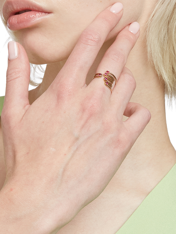 VIVETTA 紅指甲造型戒指