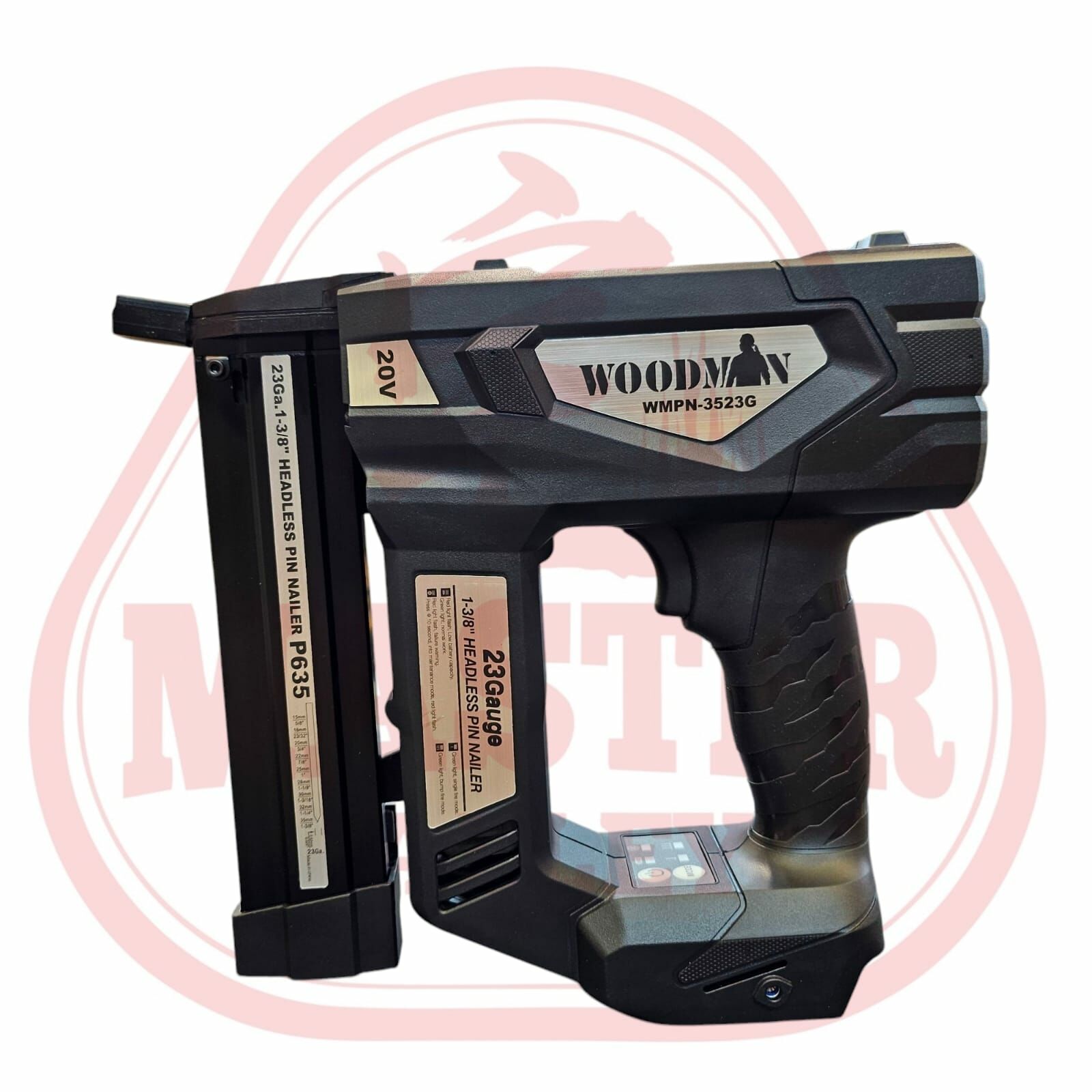WOODMAN WMPN - 3523G  35MM(1-3/8")  20V 鋰電蚊釘槍 (淨機 / 牧田18V電池適用 )