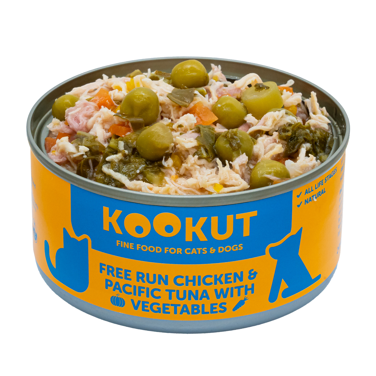 KOOKUT Chicken & Tuna Complementary Canned 150g (dogs & cats)