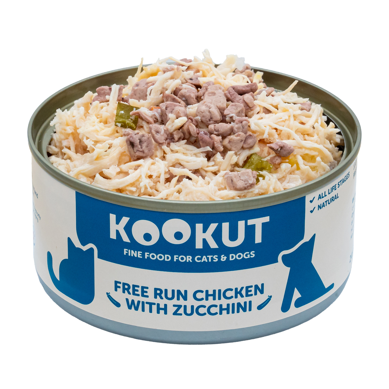 KOOKUT Chicken & Zucchini Complementary Canned 150g (dogs & cats)
