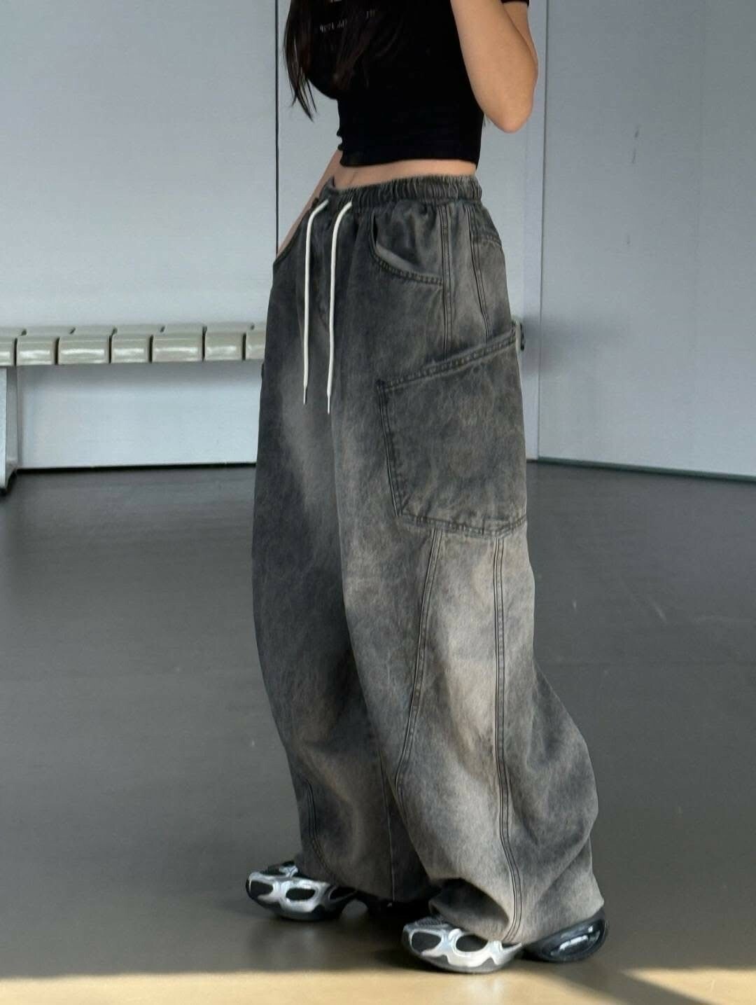 UNUSED 工裝 設計 氣球版型 #牛仔褲