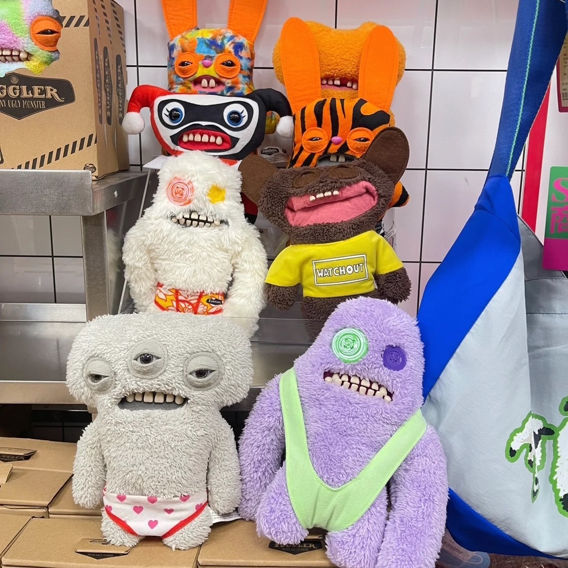 FUGGLER 牙齒怪 放克牙寶 惡搞 醜萌 毛絨 公仔 娃娃 吊飾 鑰匙圈