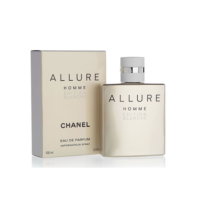 CHANEL香奈兒 ALLURE HOMME 男性白色時尚淡香精 100ML