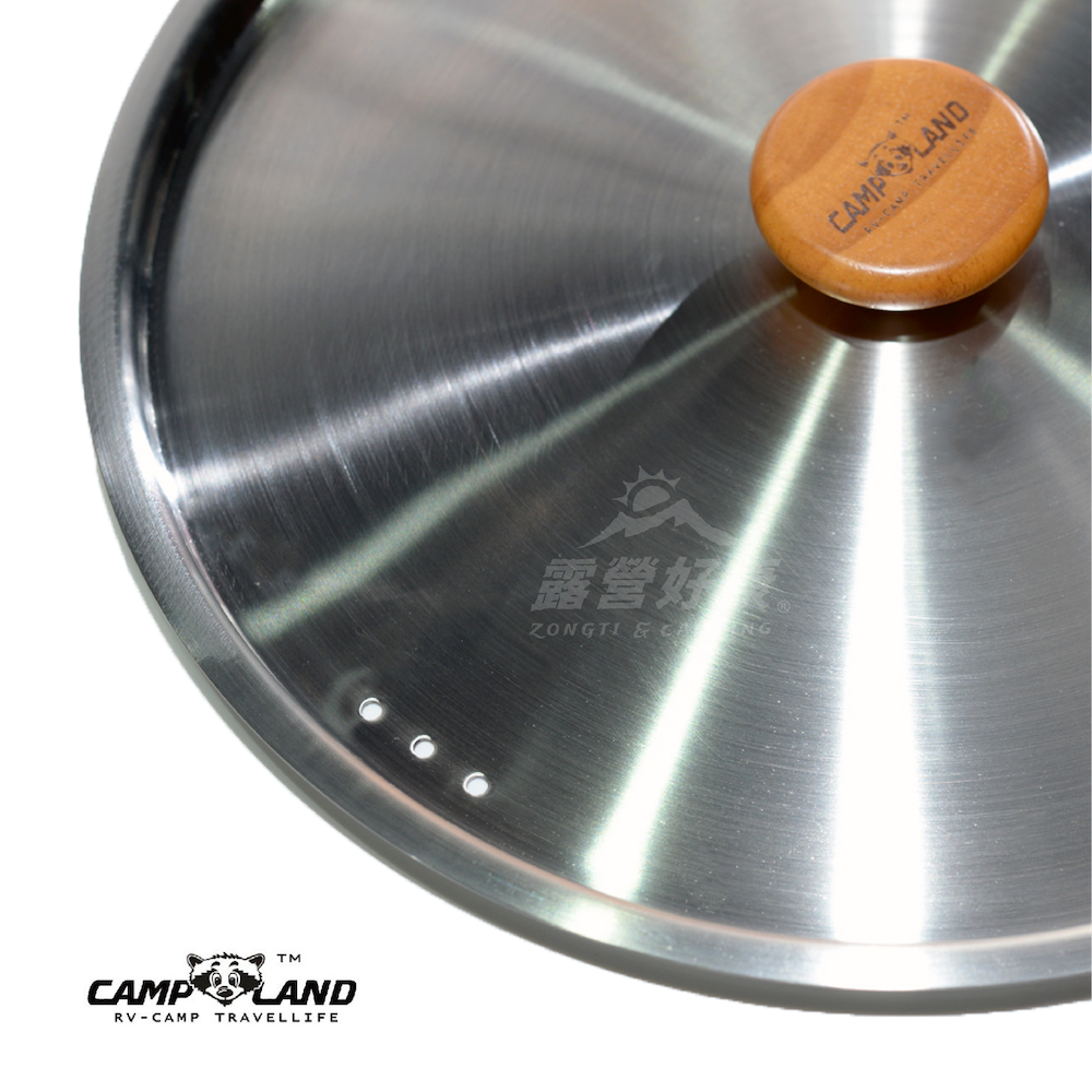 【CAMP LAND】24公分不鏽鋼鍋蓋 RV-ST-930-1 G-F3-4