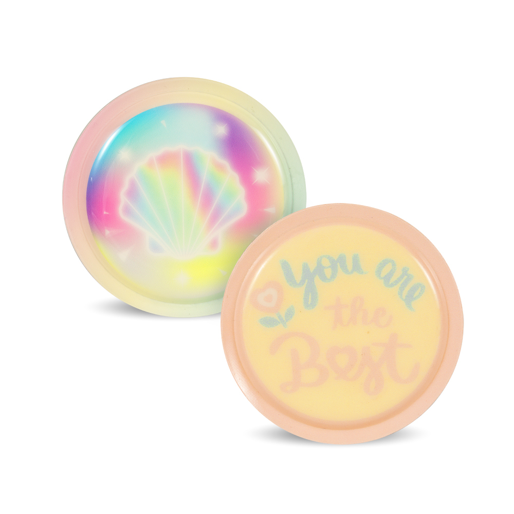 替換式魔鬼氈徽章(2入組)-粉紫樂園