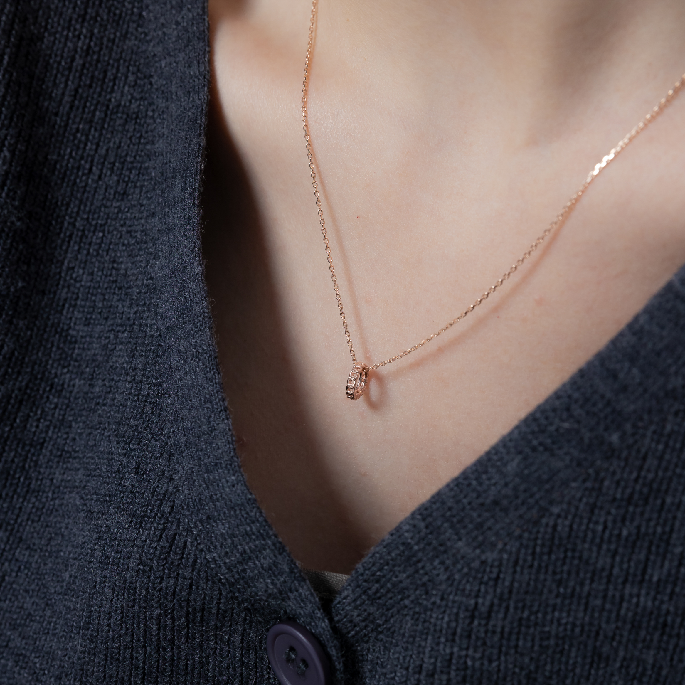 簡約鎖鏈圈圈串飾